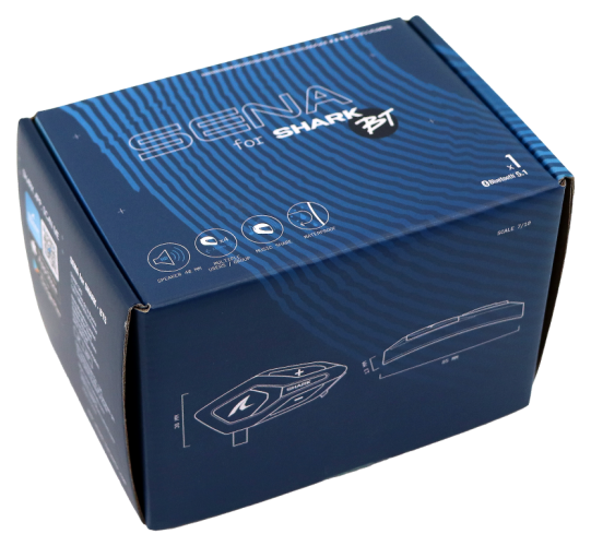 Sena pro Shark BTS - interkom Bluetooth SINGLE
