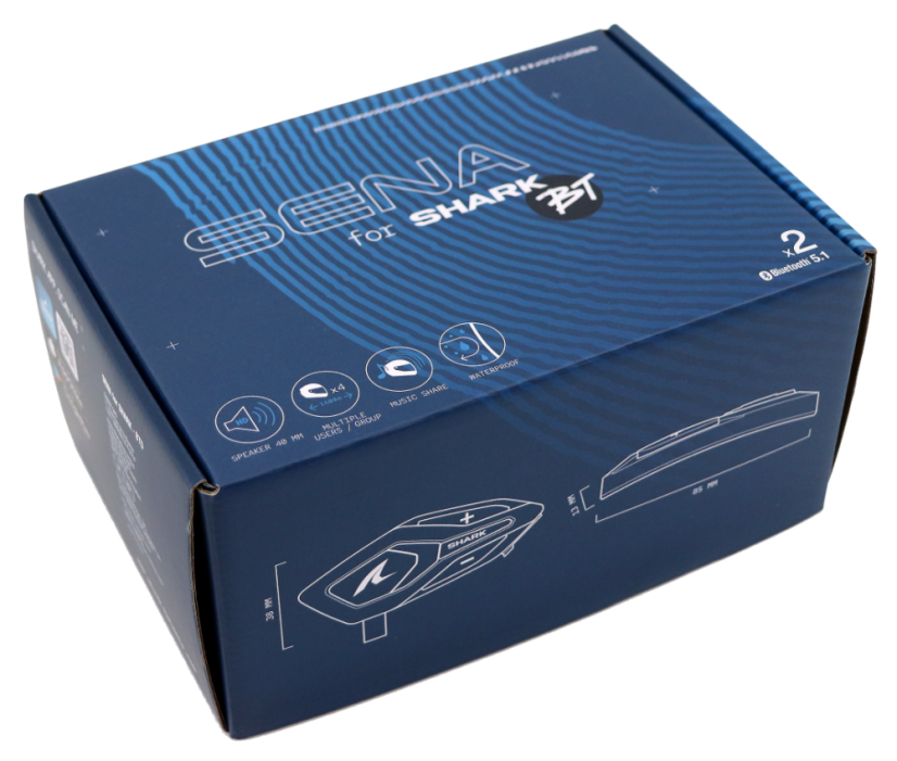Sena pro Shark BTD - interkom Bluetooth DUO