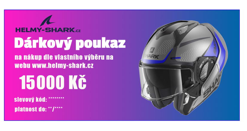 Dárkový poukaz na nákup v hodnotě 15000Kč