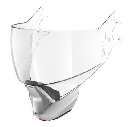 Plexi Shark EvoJet - náhradní hledí čiré - Barva dílu: Stříbrná matná