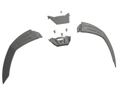 Zadní ventilace Shark Spartan RS - deflektor, spoiler