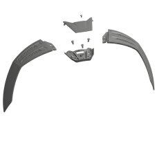 Zadní ventilace Shark Spartan RS - deflektor, spoiler