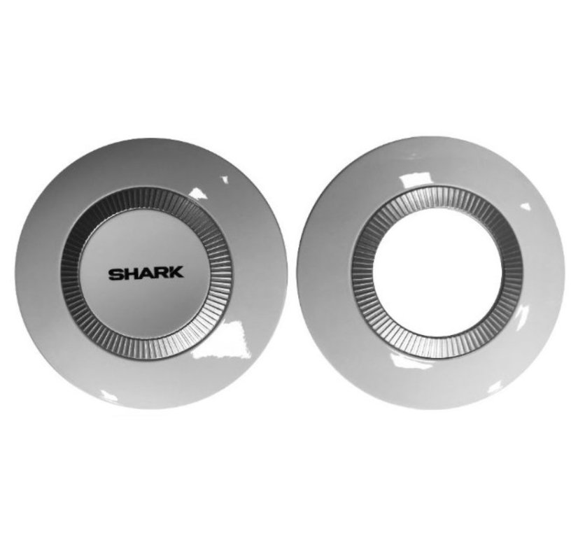 Boční krytky na Shark Nano - Barva dílu: Stříbrná lesklá