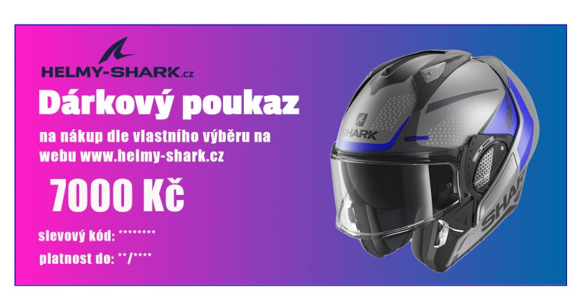 Dárkový poukaz na nákup v hodnotě 7000Kč